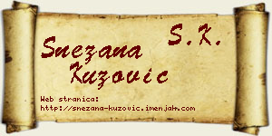 Snežana Kuzović vizit kartica